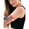 Pink silicone smartwatch band on Dexcom G7 Dia-Style Barbie Edition with rotating clip