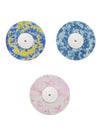 Colorful adhesive patches for FreeStyle Libre 2 with tie-dye, camo, and butterfly designs, set of 3.