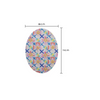 Floral patterned oval hair clip with Dexcom G6 Sensor adhesive patches for stylish wear