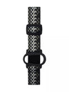 Stylish Dexcom G6 armband with monochrome pattern, adjustable for secure fit.