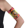 Flag-printed protective armband for glucose sensors -