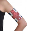 Flag-printed protective armband for glucose sensors -