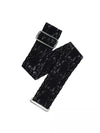 Classic black lace insulin pump belt for chest and waist, offering a secure and comfortable fit with an adjustable design.