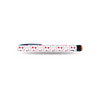 Pen with white body and red, blue polka dots for NovoRapid FlexPen stickers holiday season