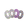 Oval-shaped adhesive patches for Dexcom G6 Sensor in vibrant Spring patterns
