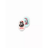 Christmas-themed Sibionics GS1 CGM stickers featuring cat designs in oval shapes
